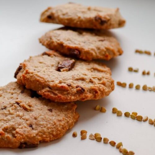 vegan buckwheat oatmeal cookies