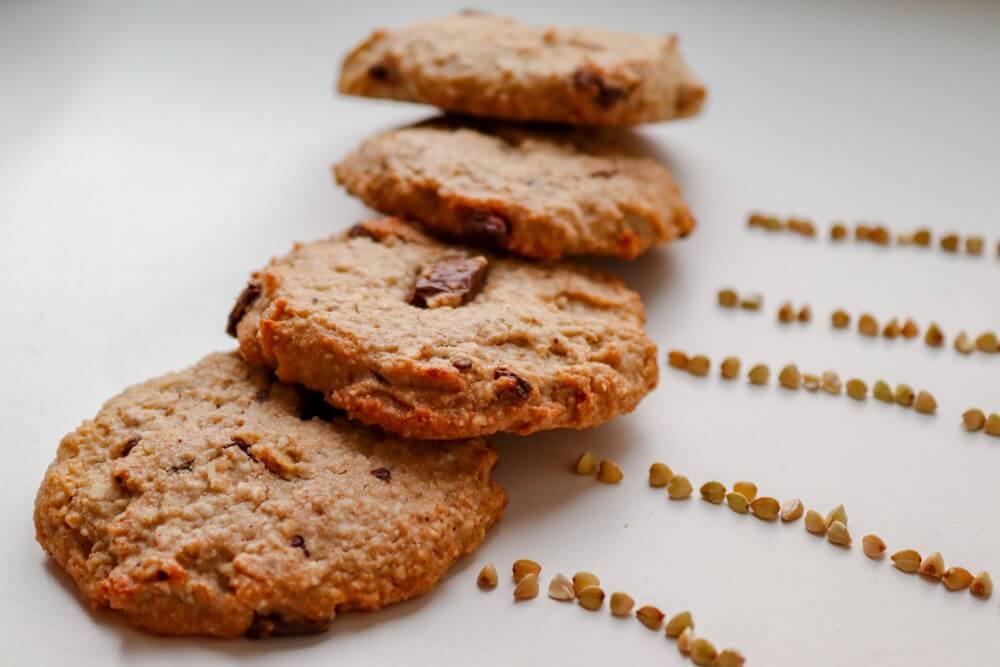 vegan buckwheat oatmeal cookies